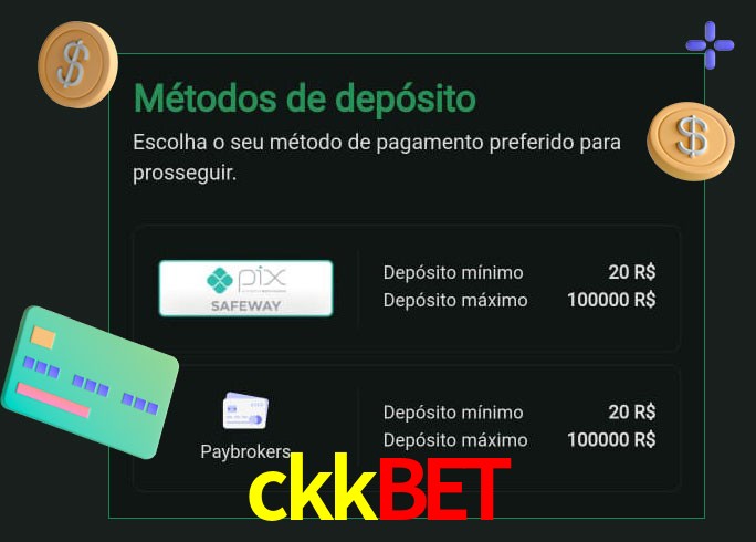 O cassino ckkbet oferece uma grande variedade de métodos de pagamento